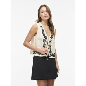 Vila Embroidered Polo Dress